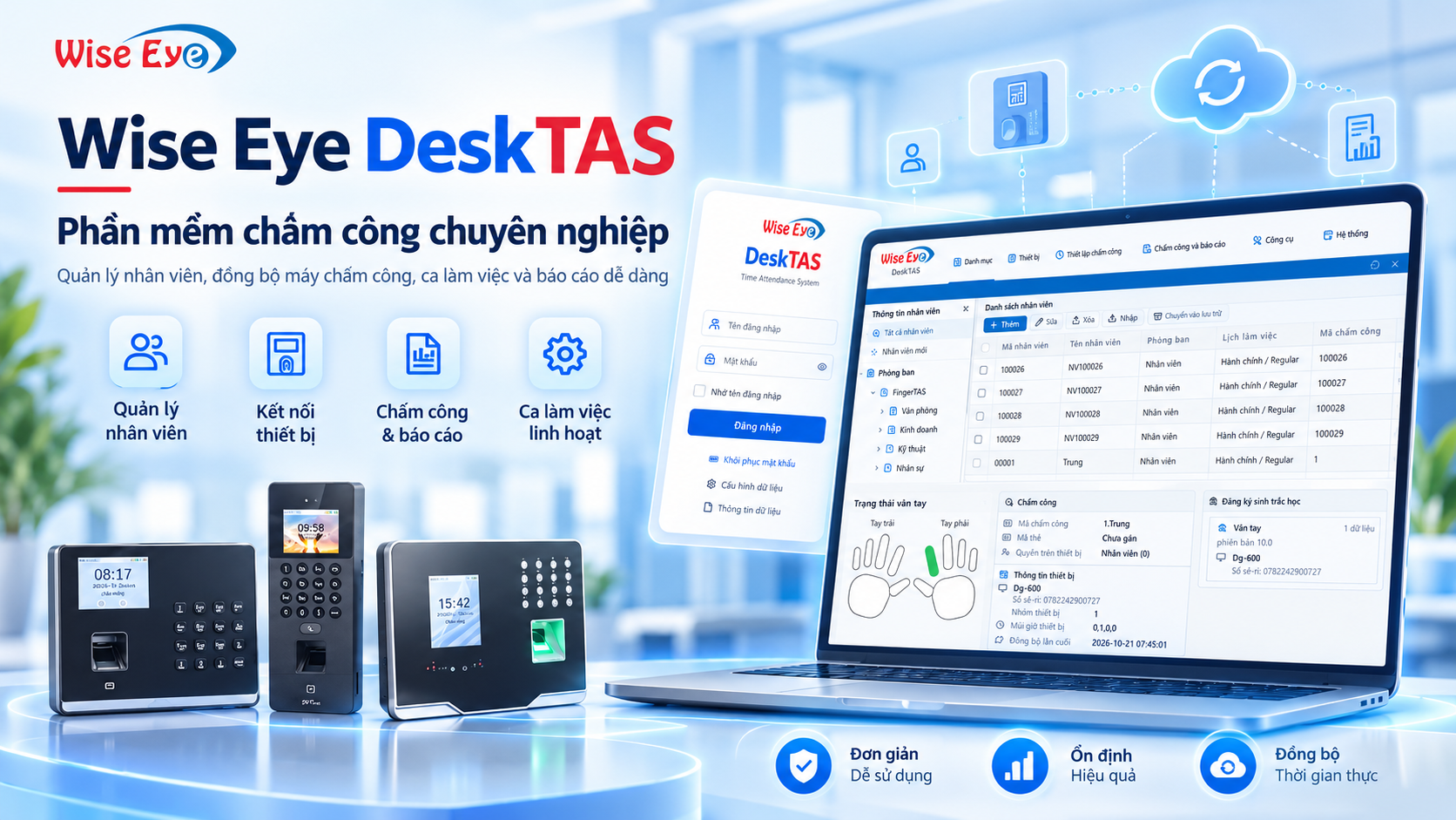 Phần mềm quản lý chấm công tập trung